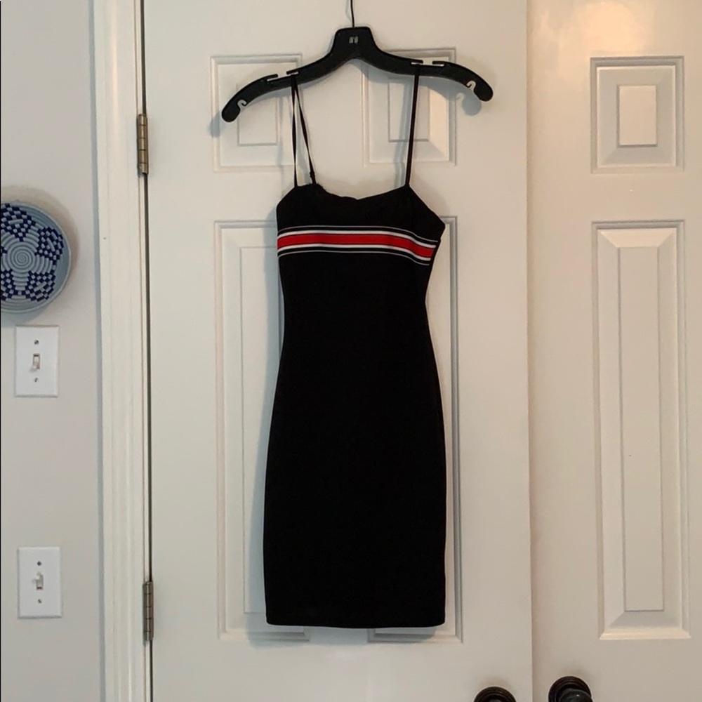 Black mini dress